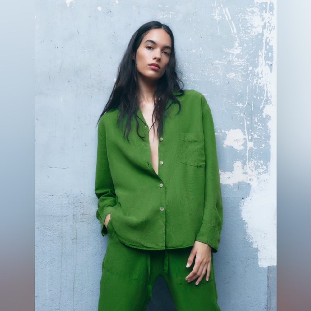 Zara women’s Cotton oversized shirt